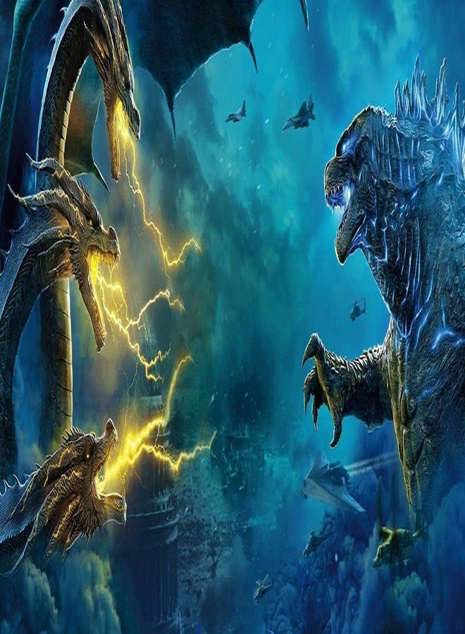 De-Lite Action Figures PVC Anime Movable Movie Collectible Model Statue Toys-Special Edition 2021 (King Ghidorah Mechanical 3-Headed Goldzilla-King of Monsters-2021,Size 6 in) - Image 4